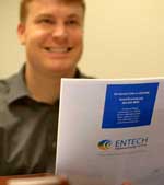 Student With Entech Brochure